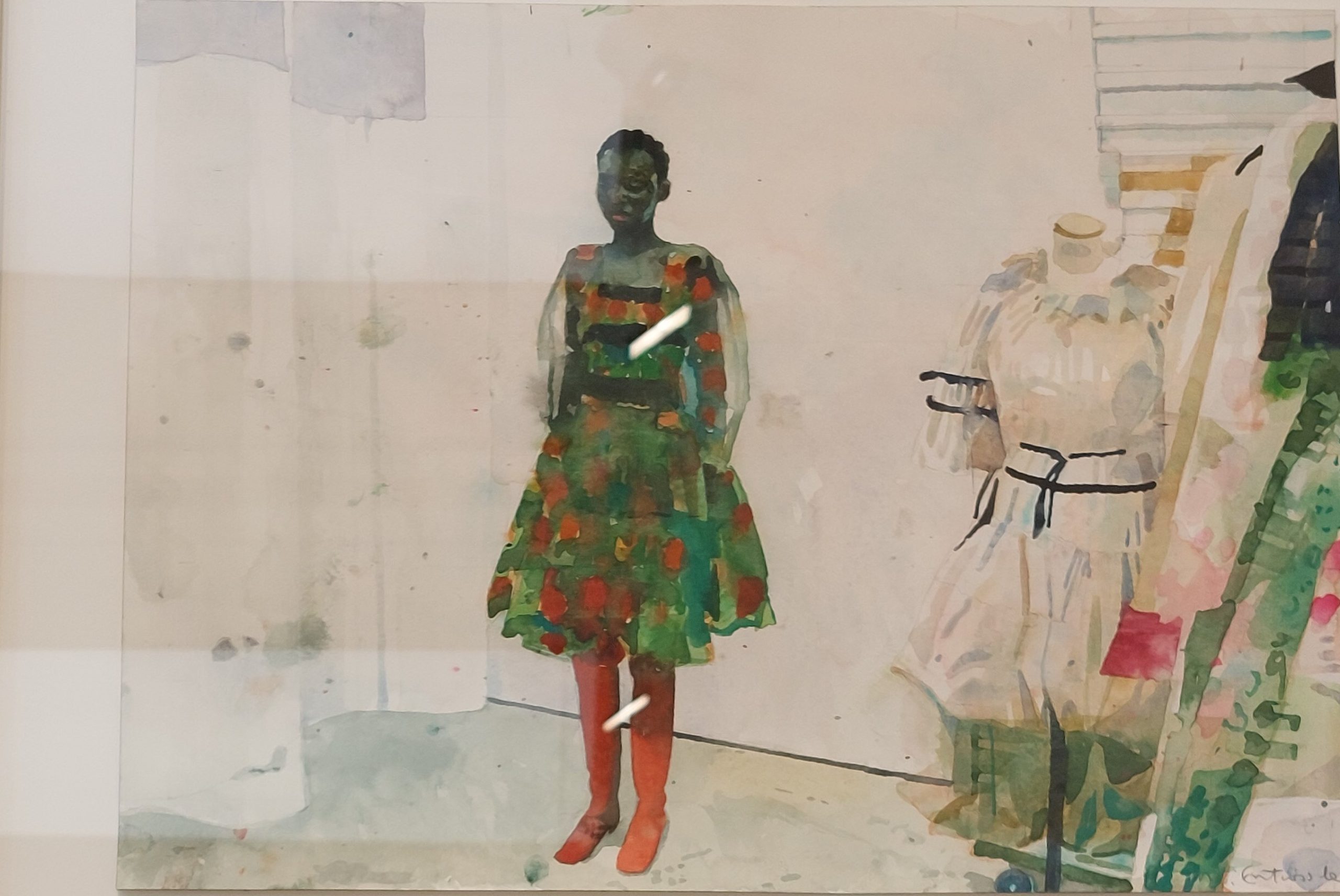 Girl in a Green Dress